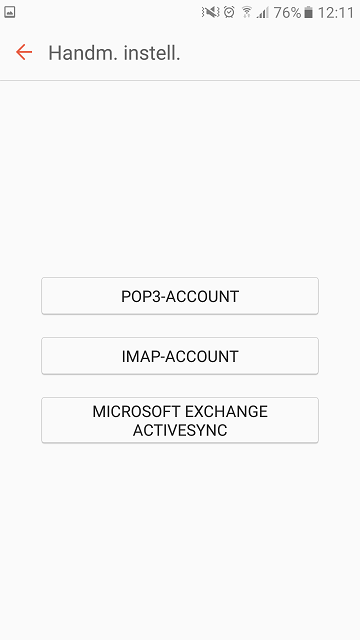 android instellen email 5
