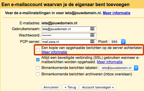gmail instellen email 3