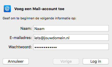 mac instellen email 3