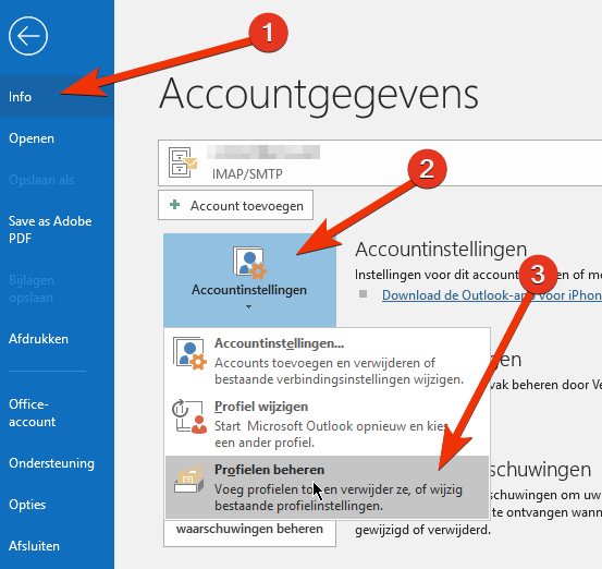 outlook instellen email 2