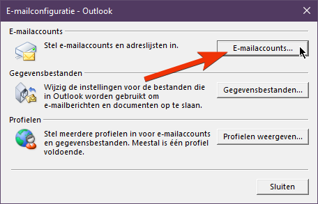 outlook instellen email 3