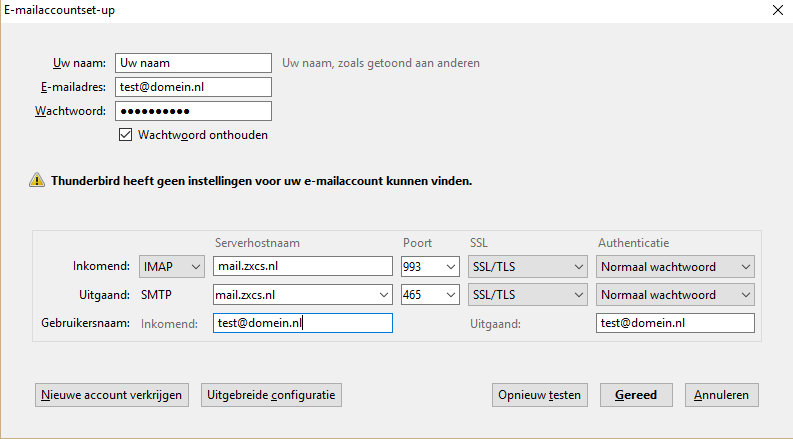 thunderbird instellen email 4